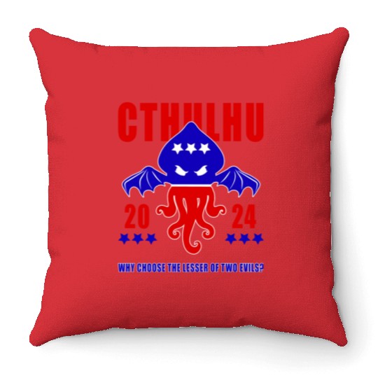 Cthulhu For President Throw Pillows