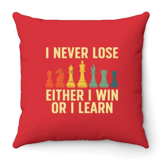 Best Chess Player Board Game Chess Lover Throw Pillows