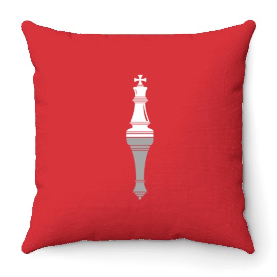 Chess King Queen Piece Game Player Club Lover Throw Pillows