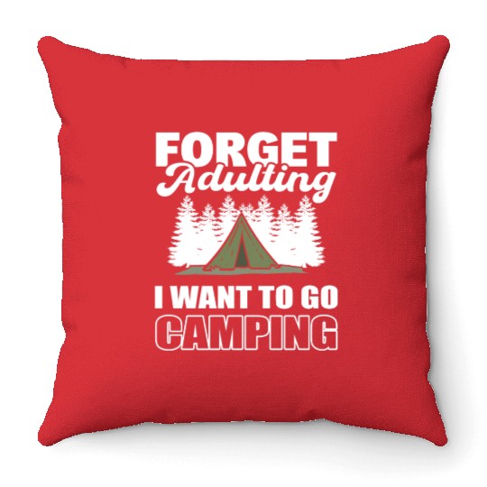 Adulting Life Nature Lover Throw Pillows