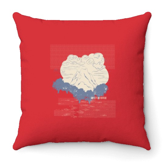 Ying And Yang Peace Of Mind Yoga Sayings Throw Pillows