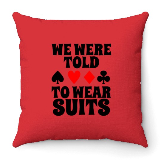 Funny Poker Player Design Throw Pillows