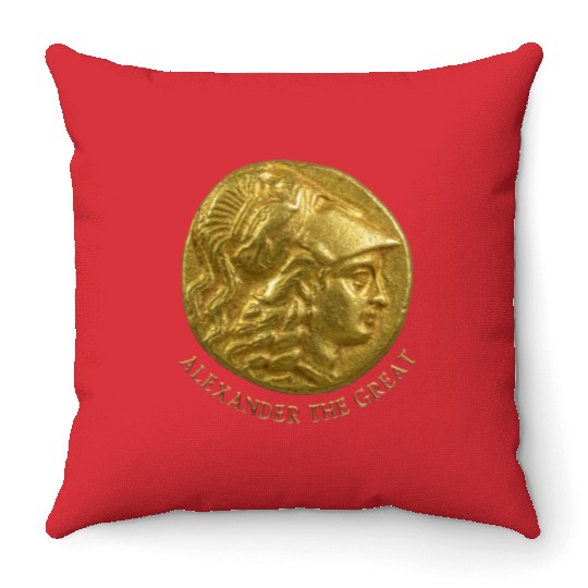 Alexander the Great, the great Greek warrior. Throw Pillows