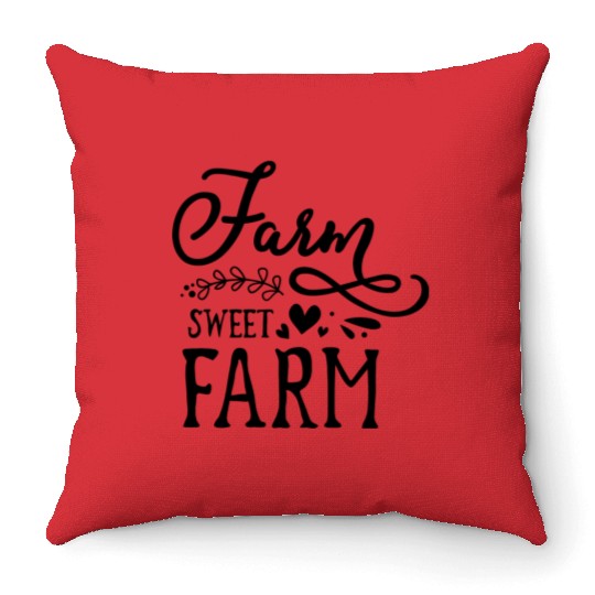 Farm Sweet Farm Throw Pillows