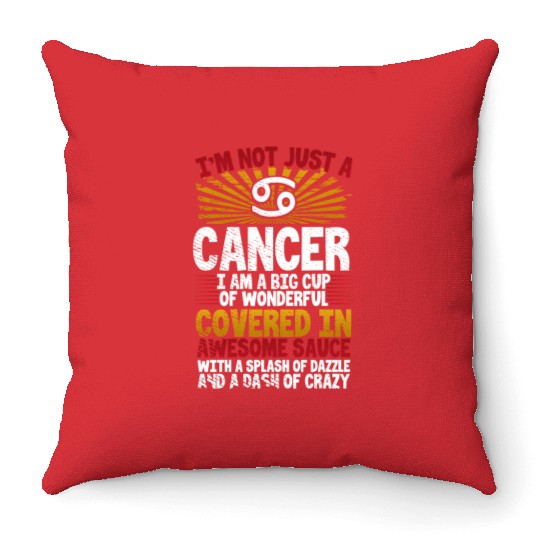 Astrology Sun Sign Cancer Zodiac Traits Throw Pillows