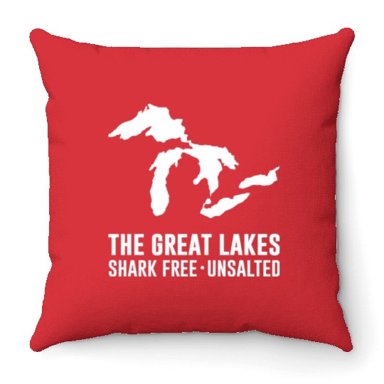 The Great Lakes Throw Pillows