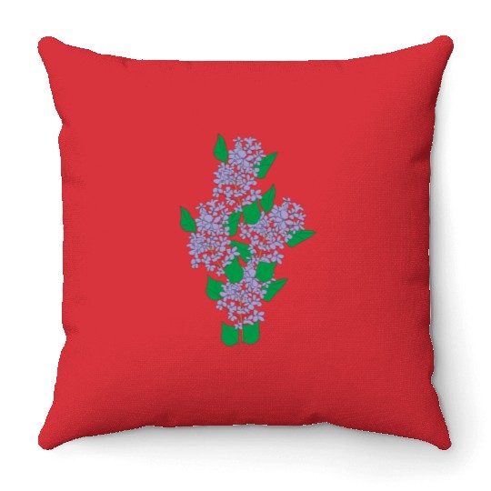Lilac Flower T ShirtLilac Throw Pillows by Alekvik