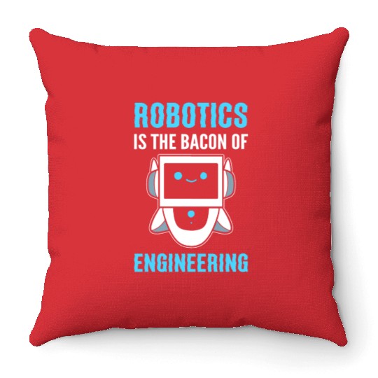 Funny Robotics Robot Programmer Throw Pillows