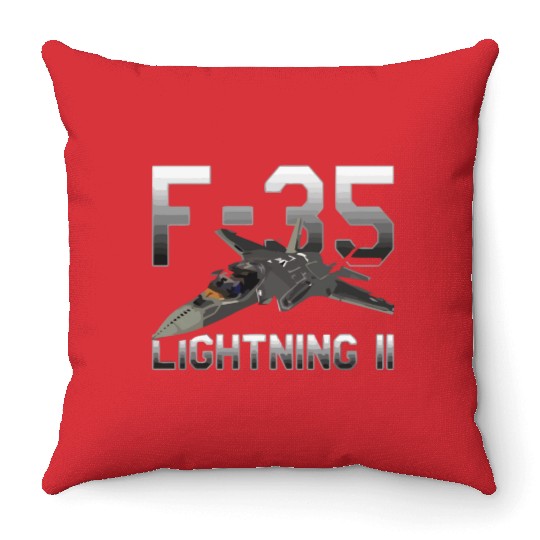 F 35 Lightning II Throw Pillows