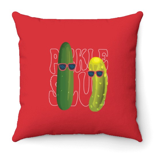 Pickle Slut Pickle Slut Who Loves Pickles Throw Pillows