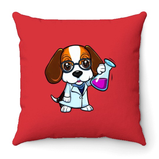 Beagle Puppy - Dexter Throw Pillows