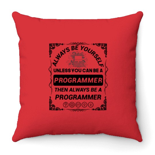 Cute Computer Science School Gifts Throw Pillows