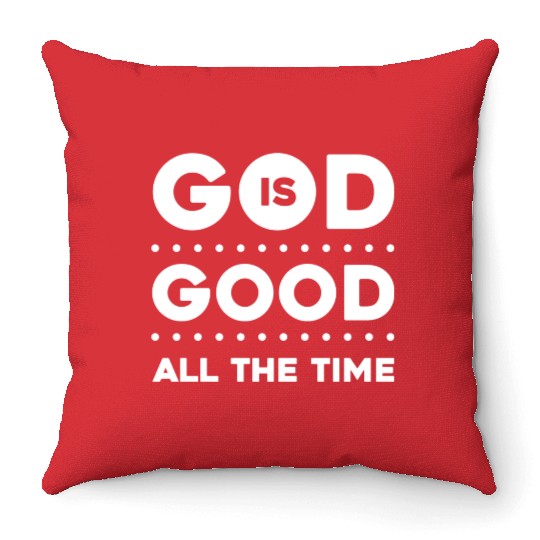 God Is Good Love Jesus Christian Christmas Throw Pillows