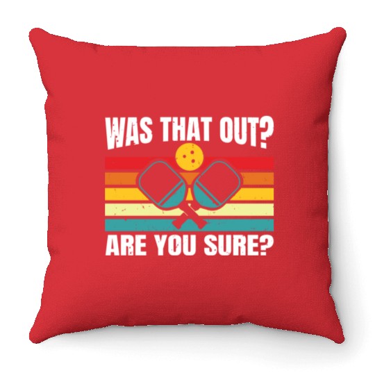 Funny Pickleball Art For Men And Women Lover Sport Throw Pillows