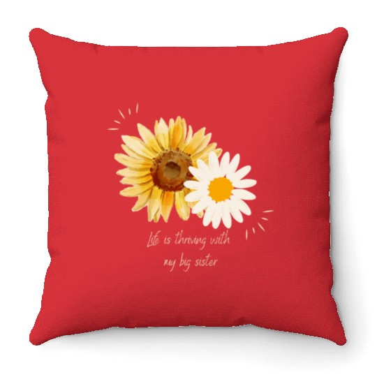 Big Sister Throw Pillows