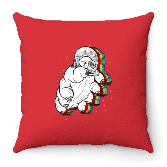 Tardigrade Throw Pillows, Tardigrade In Space