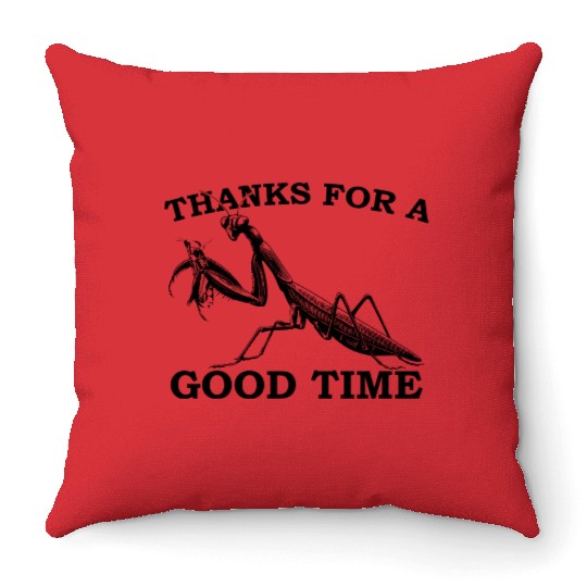 Praying Mantis Eater Insect Throw Pillows