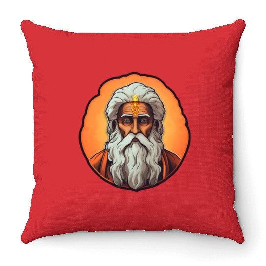 Guru Spiritual Buddhism Throw Pillows