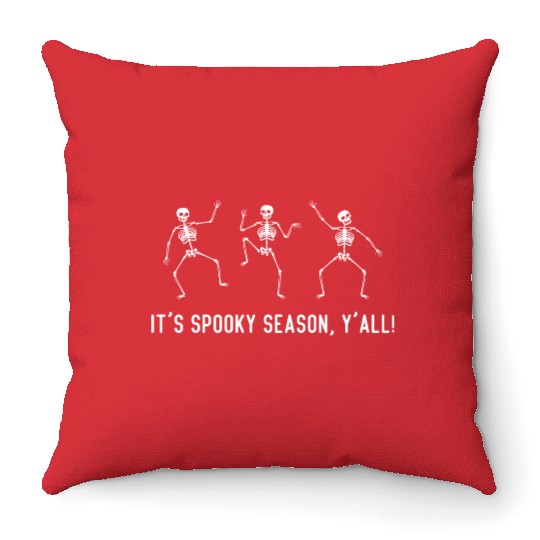 It s Spooky Season Y all Throw Pillows