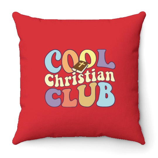 Cool Christian Club Religious Team Jesus Christ Throw Pillows