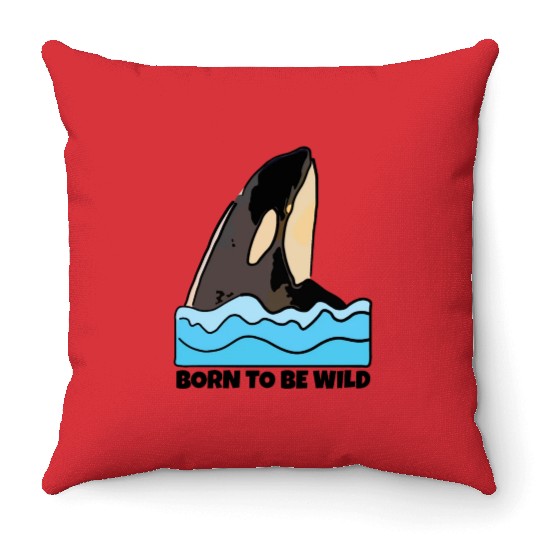 Born to Be Wild: Playful Orca Design Throw Pillows