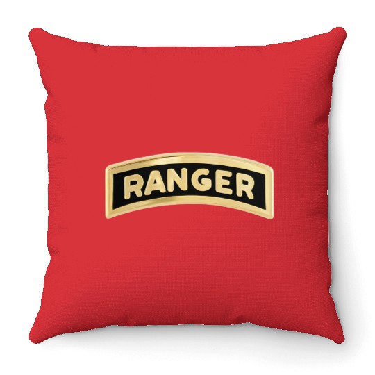 us army ranger tab enameled Throw Pillows
