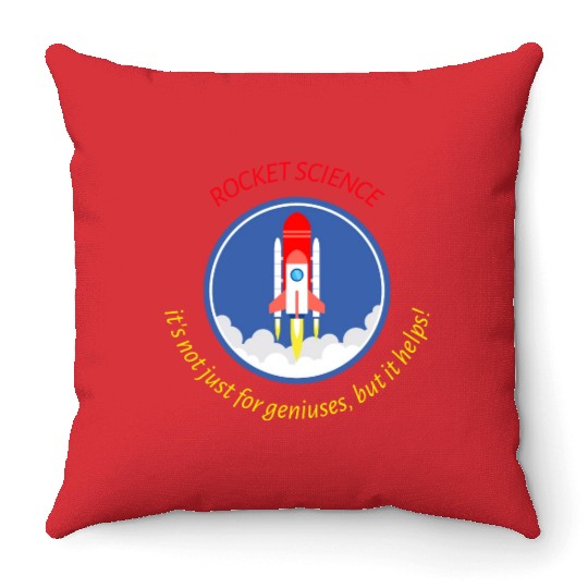 Rocket Scientist Throw Pillows