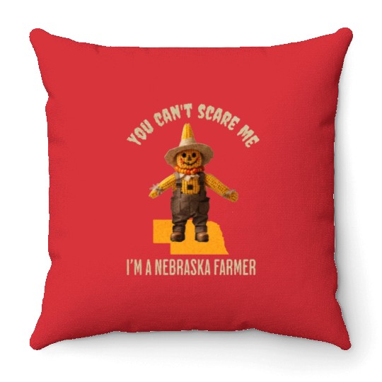 I’m a Nebraska Farmer Halloween Fall Autumn Throw Pillows