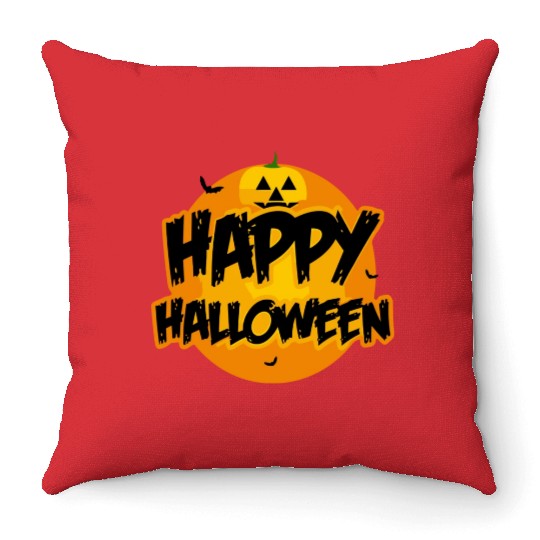 halloween day Throw Pillows