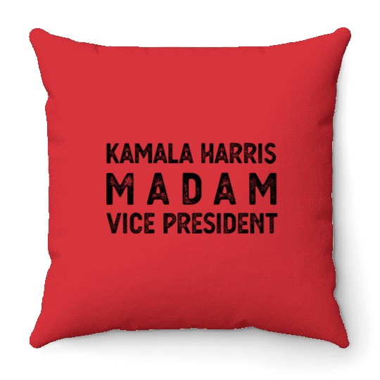 Madam Vice President Kamala Harris Kamala Harris Throw Pillows