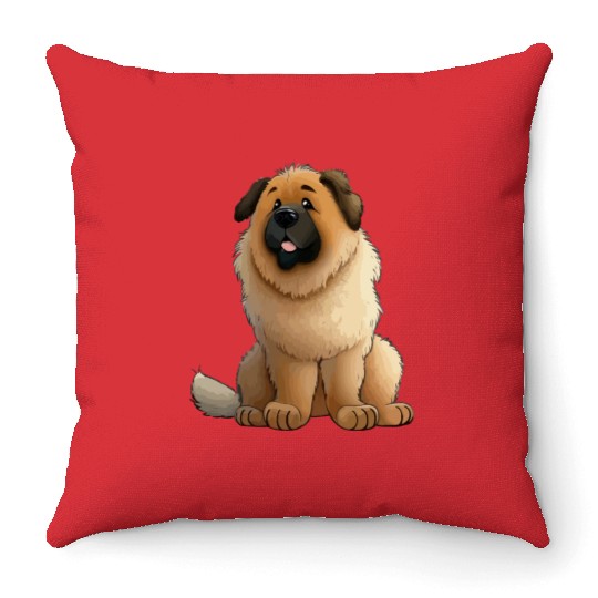 Germanic Bear Dog Pets Lover Design Throw Pillows