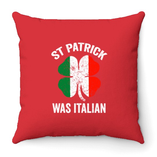 st patrick's day was italian Throw Pillows