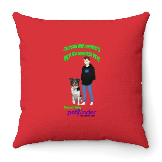 Help For Homeless Pets Throw Pillows