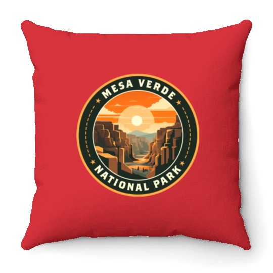 Mesa Verde National Park Throw Pillows