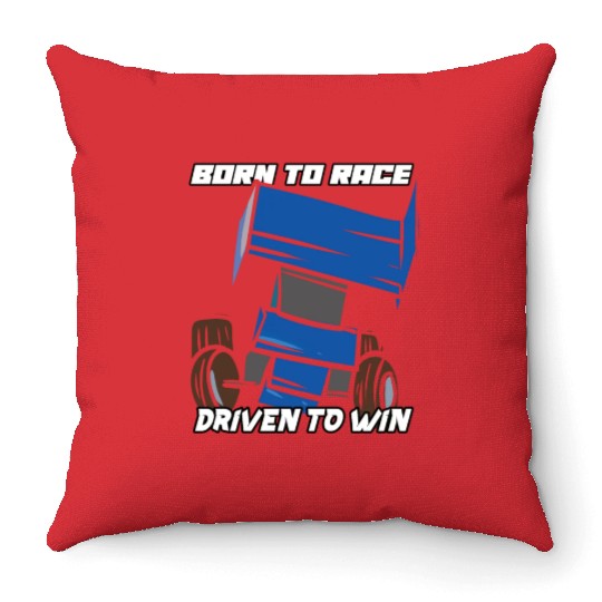 Sprint Car Mom Dirt Track Racing Racing Race Day Throw Pillows