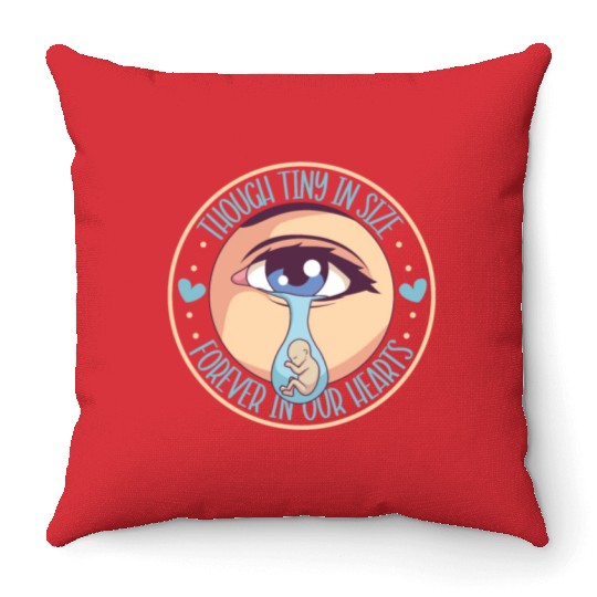 Infant Loss Miscarriage Awareness Pregnancy Loss Throw Pillows