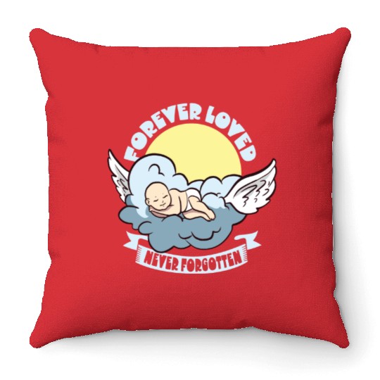 Infant Loss Miscarriage Awareness Pregnancy Loss Throw Pillows