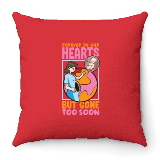 Infant Loss Miscarriage Awareness Pregnancy Loss Throw Pillows