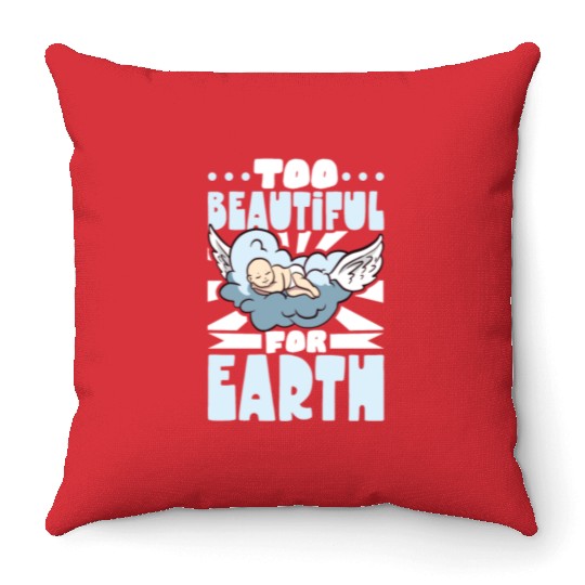 Infant Loss Miscarriage Awareness Pregnancy Loss Throw Pillows