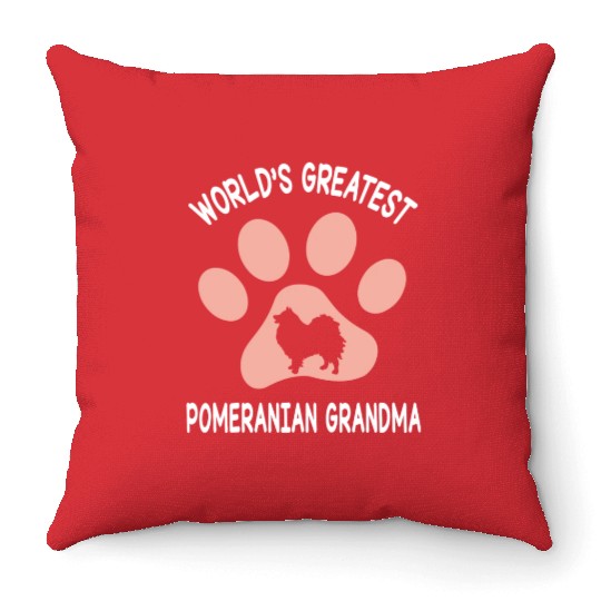 T7tee Happy Mother Day Pomeranian Dog Lover Throw Pillows