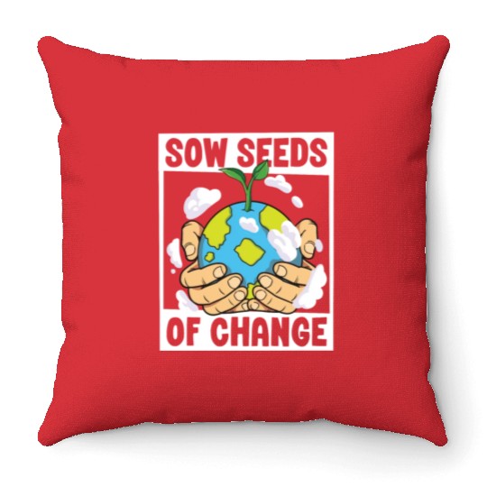 Climate Change Environmental Earth Day Planet Throw Pillows