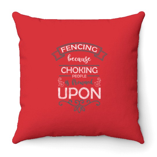 Fencer Coach Winner Hobby Throw Pillows