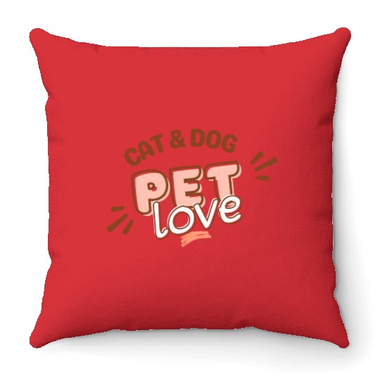 love pets Throw Pillows