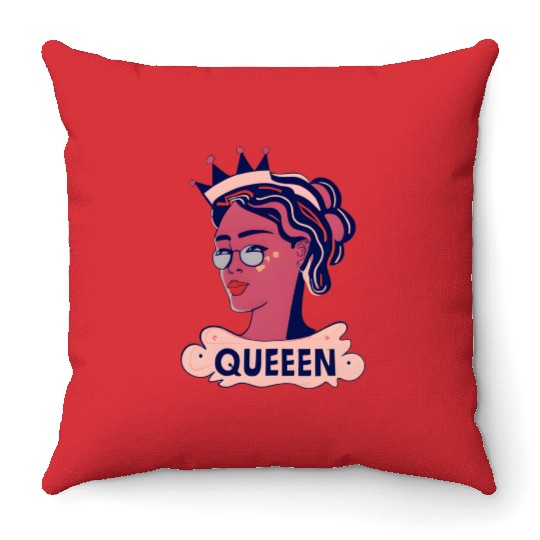 Royal Elegance | Queen Inspired Design Throw Pillows