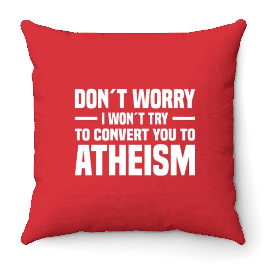 Atheism Skeptics Atheists Atheist Science Throw Pillows