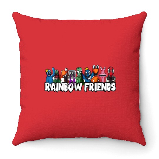 Rainbow Friends Throw Pillows