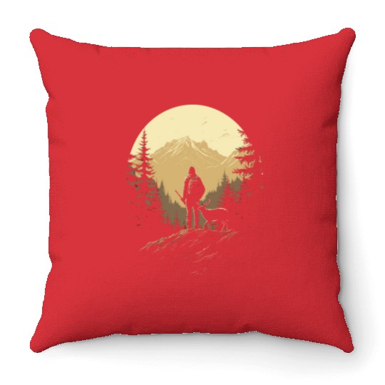 Camouflage Your Way to Success at Deer Hunting Throw Pillows