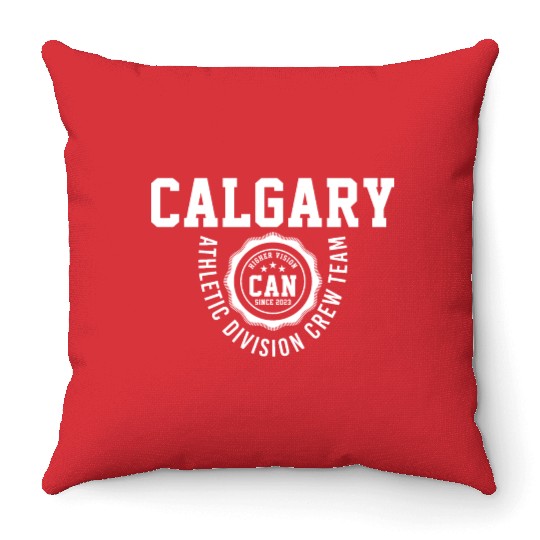 Calgary Athletic Division Throw Pillows