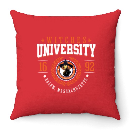 Witches University Throw Pillows