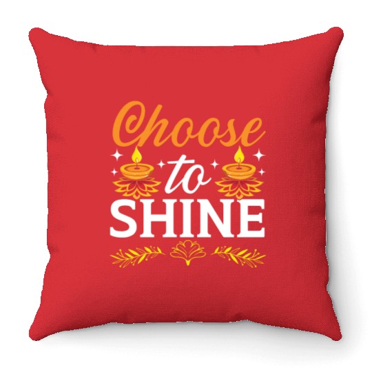 Happy Diwali Diwali Festival Indian Hindu Hinduism Throw Pillows
